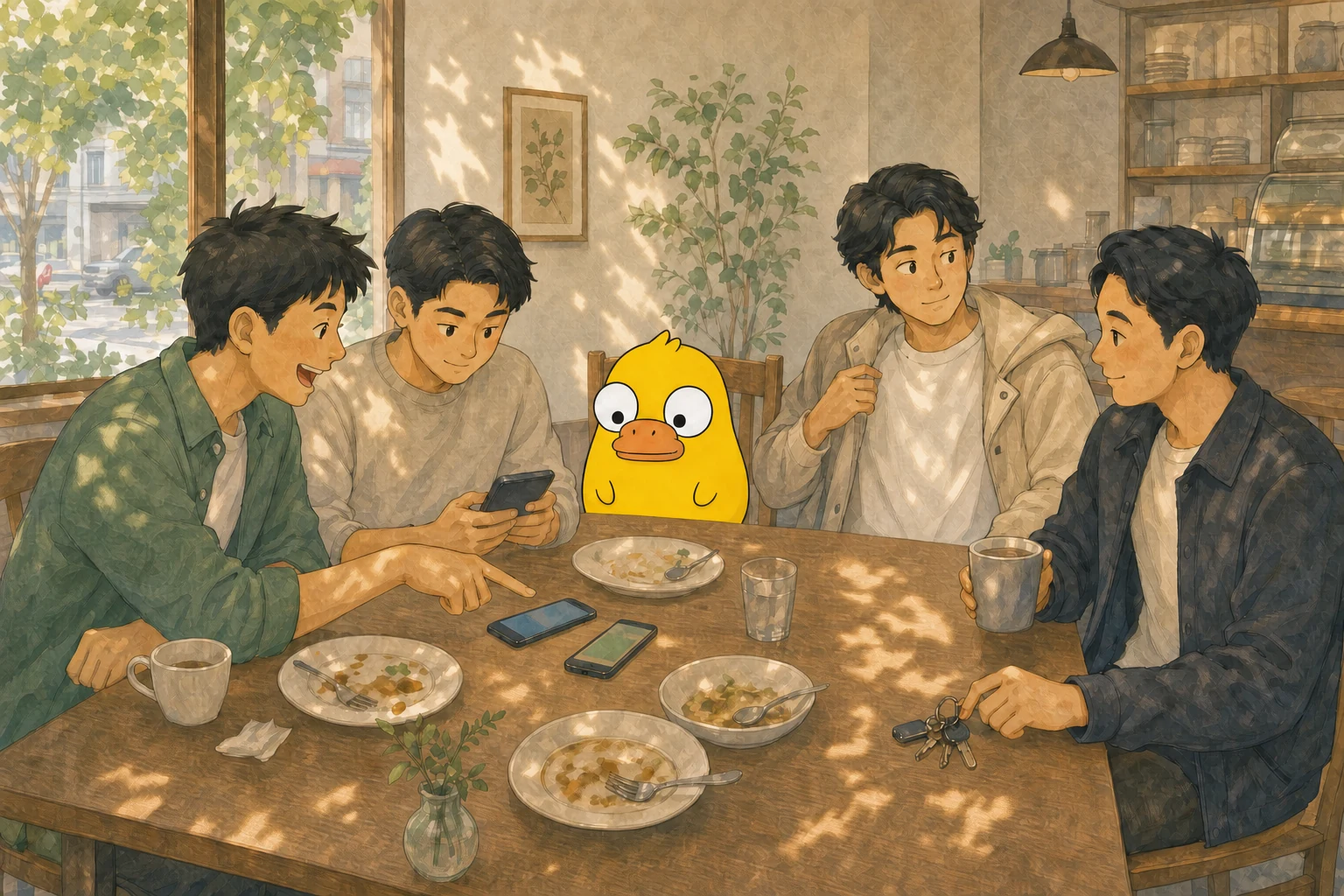 Tatia_friends sharing a bill